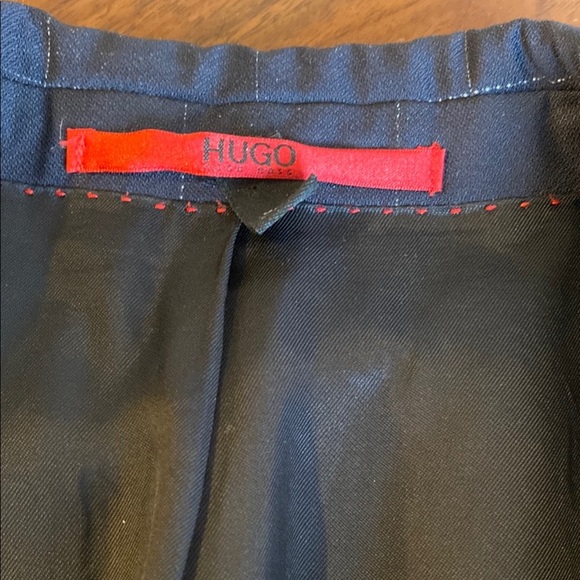 Hugo boss - Men's Navy Checkered Suit - 40R - Picture 3 of 16